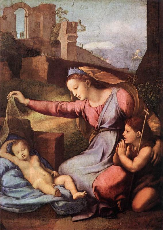 RAFFAELLO Sanzio Madonna with the Blue Diadem France oil painting art